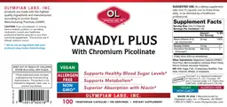 Label for Vanadyl Plus with Chromium Picolinate