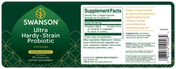 Label for Ultra Hardy-Strain Probiotic