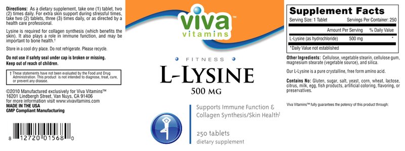 L-Lysine 500 mg
