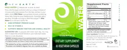 Label for Water Premium Algae Blend
