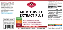 Label for Milk Thistle Extract Plus