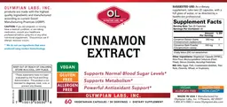 Label for Cinnamon Extract