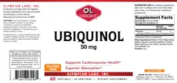 Label for Ubiquinol 50 mg