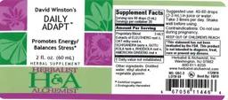 Label for David Winston's Daily Adapt