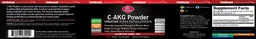 Label for C-AKG Powder Unflavored