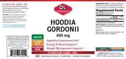 Label for Hoodia Gordonii 400 mg
