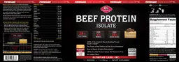 Label for Beef Protein Isolate Chocolate