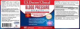 Label for Blood Pressure Vitality