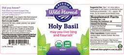 Label for Holy Basil