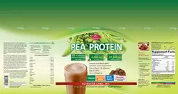 Label for Pea Protein Chocolate