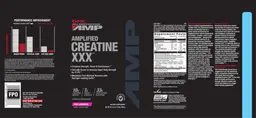 Label for Amplified Creatine XXX Pink Lemonade