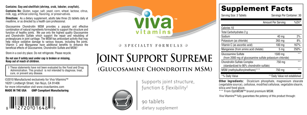 Label for Joint Support Supreme