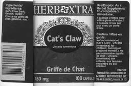 Label for Cat's Claw