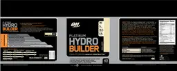 Label for Platinum Hydro Builder Vanilla Bean