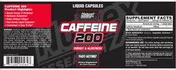 Label for Caffeine 200