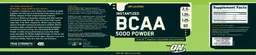 Label for Instantized BCAA 5000 Powder