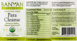Label for Para Cleanse