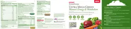 Label for Ultra Mega Green Women's Multivitamin