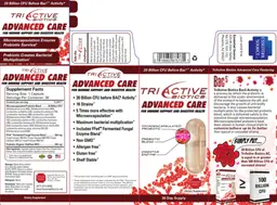 Label for TriActive Biotics Advanced Care