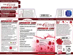 Label for TriActive Biotics Advanced Care Natural Berry
