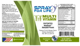 Multi Vitamin Passion Fruit & Mango Flavor