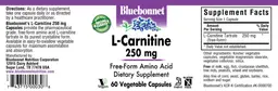 Label for L-Carnitine 250 mg