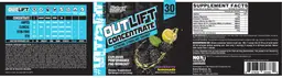 Label for Outlift Concentrate Blackberry Lemonade