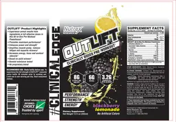 Label for Outlift Blackberry Lemonade