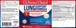 Label for Lung Support Formula