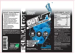 Label for Outlift Blue Raspberry