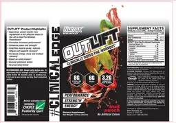 Label for Outlift Fruit Punch