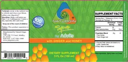 Label for Naturgin Syrup with Ginger and Honey