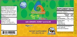 Label for Children Naturgin Syrup with Ginger, Honey and Aloe