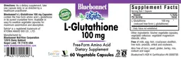 Label for L-Glutathione 100 mg