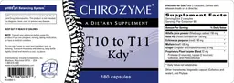 Label for T10 To T11 Kdy
