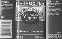 Label for Echinacea Purpurea
