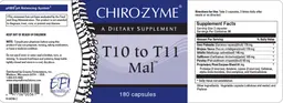 Label for T10 To T11 Mal