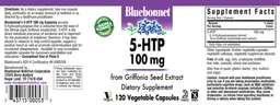 Label for 5-HTP 100 mg