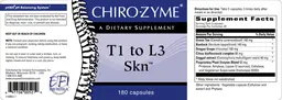 Label for T1 To L3 Skn