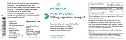 Label for Mini Me DHA 100 mg
