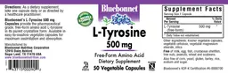Label for L-Tyrosine 500 mg