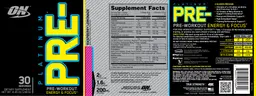 Label for Platinum Pre-Raspberry Lemonade