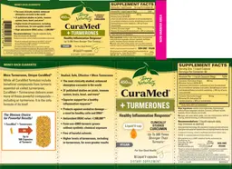 Label for CuraMed + Turmerones 450 mg