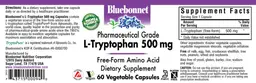Label for L-Tryptophan 500 mg
