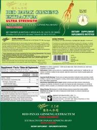 Label for Red Panax Ginseng Extractum Ultra Strength
