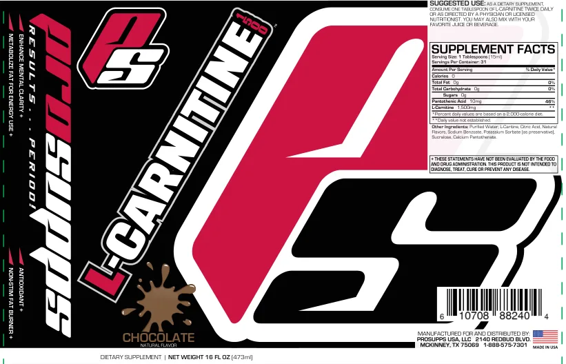 Label for L-Carnitine 1500 Chocolate