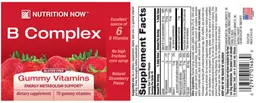Label for B Complex Natural Strawberry Flavor