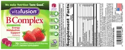 Label for B Complex Natural Strawberry Flavor