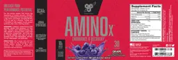 Label for AminoX Grape