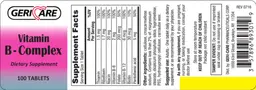 Label for Vitamin B - Complex